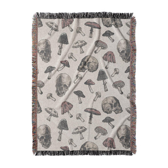 Death Caps Woven Throw Blanket