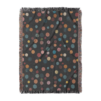 Bokeh At Night Woven Throw Blanket