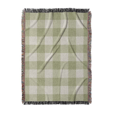 Buffalo Plaid Light Sage in Large (80" x 60") Size