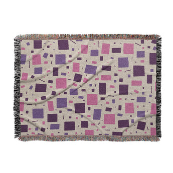 Geometric Confetti Purple & Pink in Large (80" x 60") Size