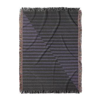 Euclid Black & Purple in Large (80" x 60") Size