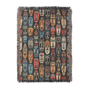 Tribal Masks in Large (80" x 60") Size