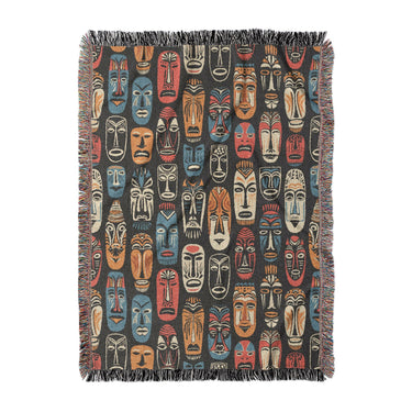 Tribal Masks in Large (80" x 60") Size