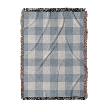 Buffalo Plaid Steel Blue in Large (80" x 60") Size
