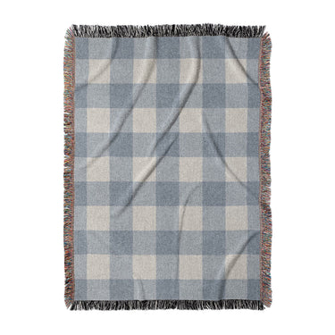 Buffalo Plaid Steel Blue in Large (80" x 60") Size