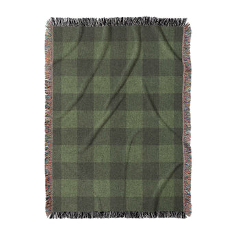 Buffalo Plaid Dark Olive in Large (80" x 60") Size