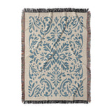 Floranna Ivory & Blue in Large (80" x 60") Size