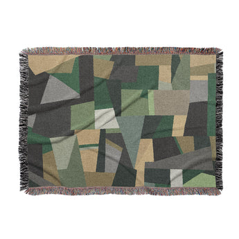 Baxter Green & Yellow Woven Throw Blanket