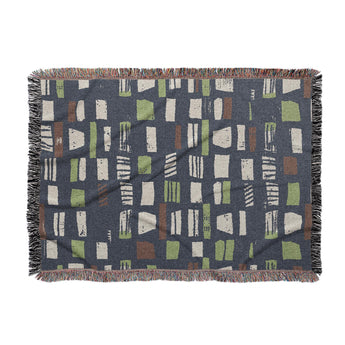 Milo Navy Lime & Terracotta in Large (80" x 60") Size