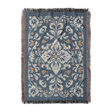 Annette Navy & Orange in Large (80" x 60") Size