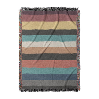 Brush Stripes Multicolor in Large (80" x 60") Size