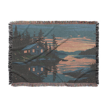 Adirondack Lakeside Cabin in Large (80" x 60") Size
