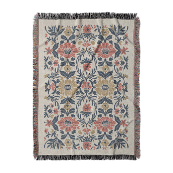 Corriana Navy & Red in Large (80" x 60") Size