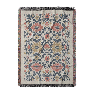 Corriana Navy & Red in Large (80" x 60") Size