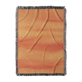 Ophelia Watercolor Fire Orange Balayage in Large (80" x 60") Size