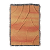 Ophelia Watercolor Fire Orange Balayage in Large (80" x 60") Size