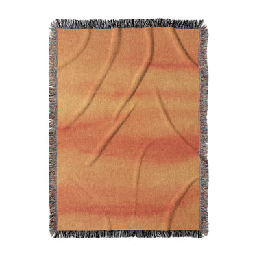 Ophelia Watercolor Fire Orange Balayage in Large (80" x 60") Size