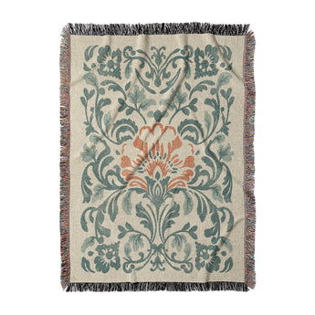 Beryl Teal & Orange in Large (80" x 60") Size