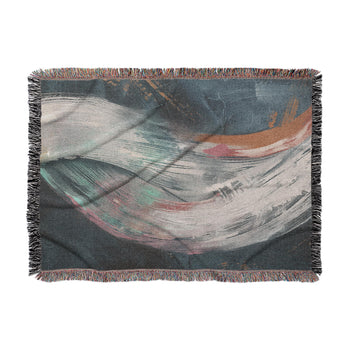 Triton Navy Polychrome Woven Throw Blanket