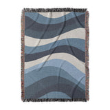 Sinuous Navy Monochrome in Large (80" x 60") Size
