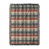 Monaghan Plaid Blue & Red in Large (80" x 60") Size