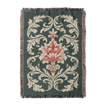 Aubrey Forest Green & Red in Large (80" x 60") Size