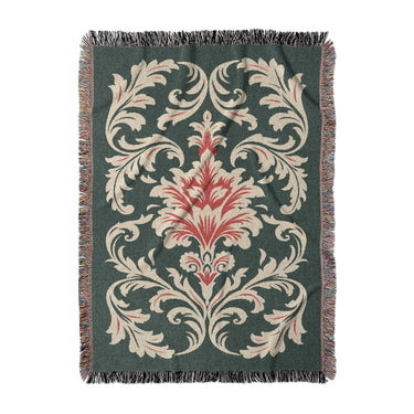 Aubrey Forest Green & Red in Large (80" x 60") Size