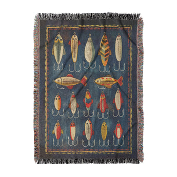 Fishing Lures in Large (80" x 60") Size