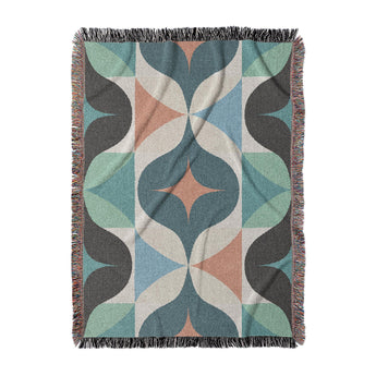 Maxine Seafoam & Peach in Large (80" x 60") Size