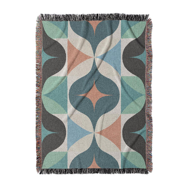 Maxine Seafoam & Peach in Large (80" x 60") Size