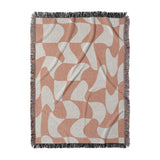 Twyla Checkered Coral in Large (80" x 60") Size