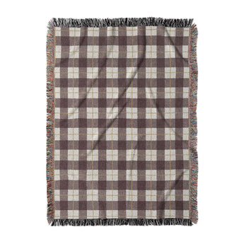 Wallace Plaid Maroon & Gold in Large (80" x 60") Size
