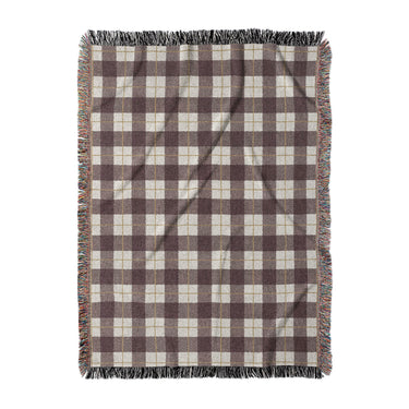 Wallace Plaid Maroon & Gold in Large (80" x 60") Size