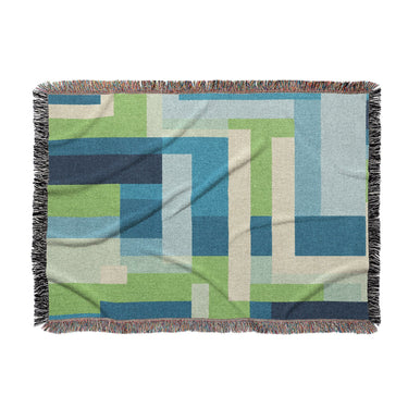 Henry Blue & Green in Large (80" x 60") Size