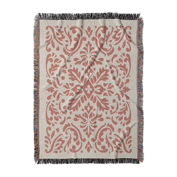 Floranna Ivory & Red in Large (80" x 60") Size