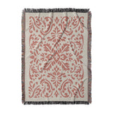 Floranna Ivory & Red in Large (80" x 60") Size