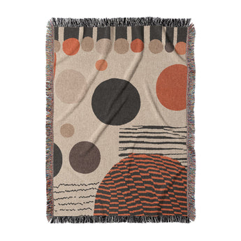 Charl Orange & Taupe in Large (80" x 60") Size