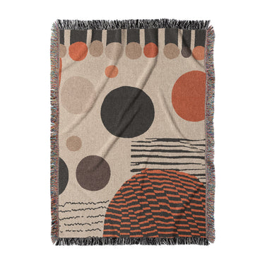 Charl Orange & Taupe in Large (80" x 60") Size