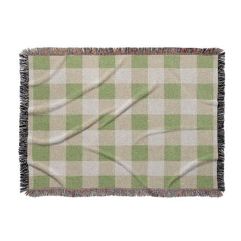 Buffalo Plaid Light Sage in Large (80" x 60") Size