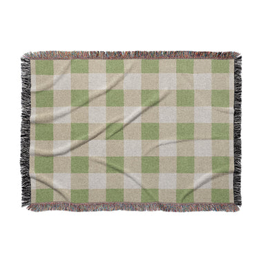 Buffalo Plaid Light Sage in Large (80" x 60") Size