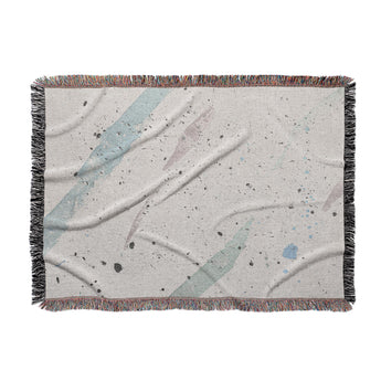 Stephanie Cool Splatter Woven Throw Blanket