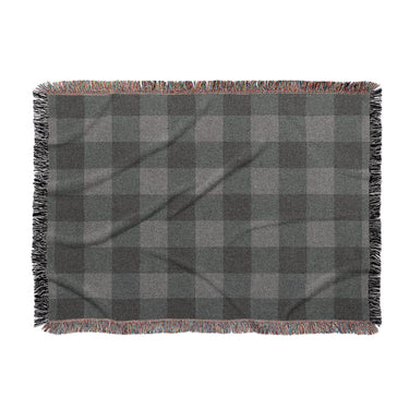 Buffalo Plaid Charcoal Black in Large (80" x 60") Size