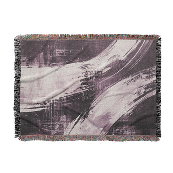 Emil Royal Purple Woven Throw Blanket