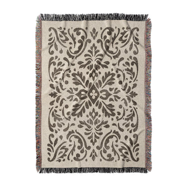 Floranna Ivory & Black in Large (80" x 60") Size