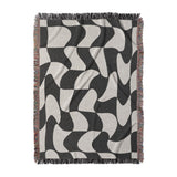 Twyla Checkered Black & White in Large (80" x 60") Size