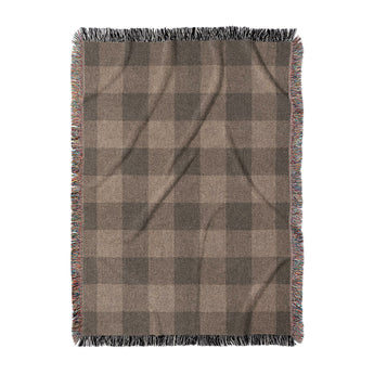 Buffalo Plaid Dark Cedar Brown in Large (80" x 60") Size