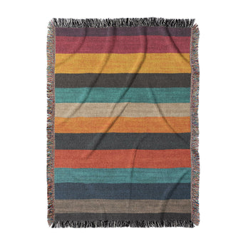 Brush Stripes Multicolor in Large (80" x 60") Size