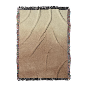 Kieran Watercolor Goldenrod Ombre Woven Throw Blanket