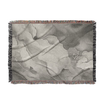 Zephyr Watercolor Grey in Large (80" x 60") Size