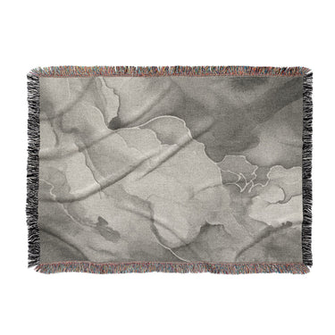 Zephyr Watercolor Grey in Large (80" x 60") Size